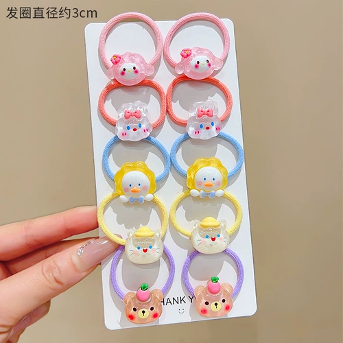 Детская эластичная безвредная резинка, аксессуар для волос, не повреждает волосы