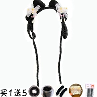 Розовый сетчатый лук маленький тростник булочка для волос