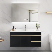 Nordic bathroom cabinet modern simple bathroom basin toilet wash table light luxury wash basin cabinet combination
