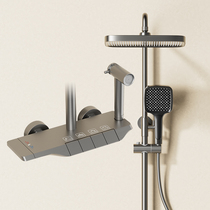 German Eurofen Piano Button Gun Grey Thermostatic Shower Head Suit Home Tap Toilet Shower Shower Shower