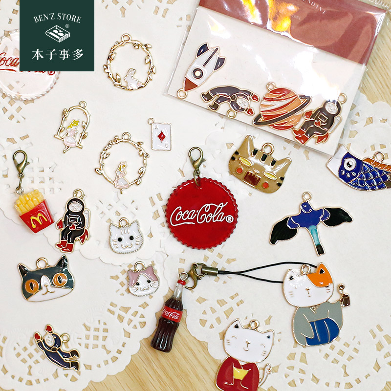 Benson matter Multi-drop glue hanging decoration suit small art Travelers Notebo DIY handbooks This sub pendants
