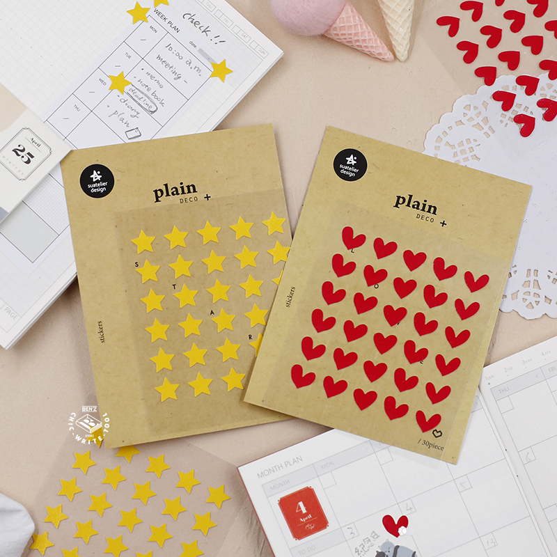 South Korea SONIA Caring Stars logo Stickers Focus Mark Ticks Paper Material Handbill Decorations