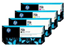 Original Hewlett-Packard HP 728 cartridges HP T730 T830MFP plotter printer ink cartridges
