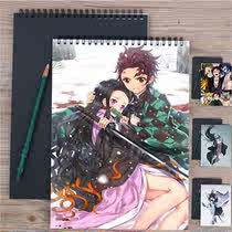 New anime A hardcover sketch sketch book art painting book Ghost Demon Blade good Yi you Bean peripheral support