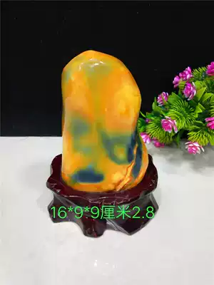 Exquisite green chalcedony agate original stone sightseeing stone mineral crystal collection strange stone Jade sightseeing stone ornaments