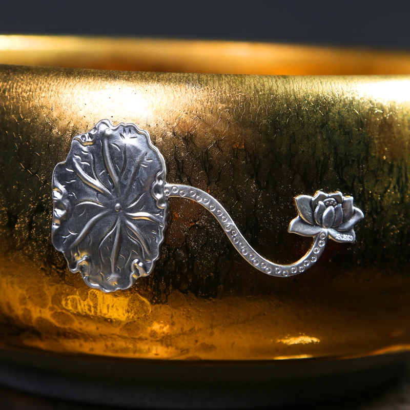 Lin Xiaowei gold tea wash to household with silver pen XiCha sea tea taking with zero detong cylinder ceramic bowl with water washing dishes