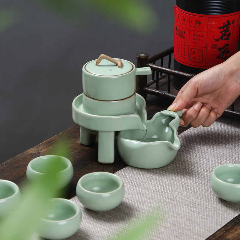 Ceramic creative half automatic kung fu tea sets tea tea ware lazy cup of simple home office