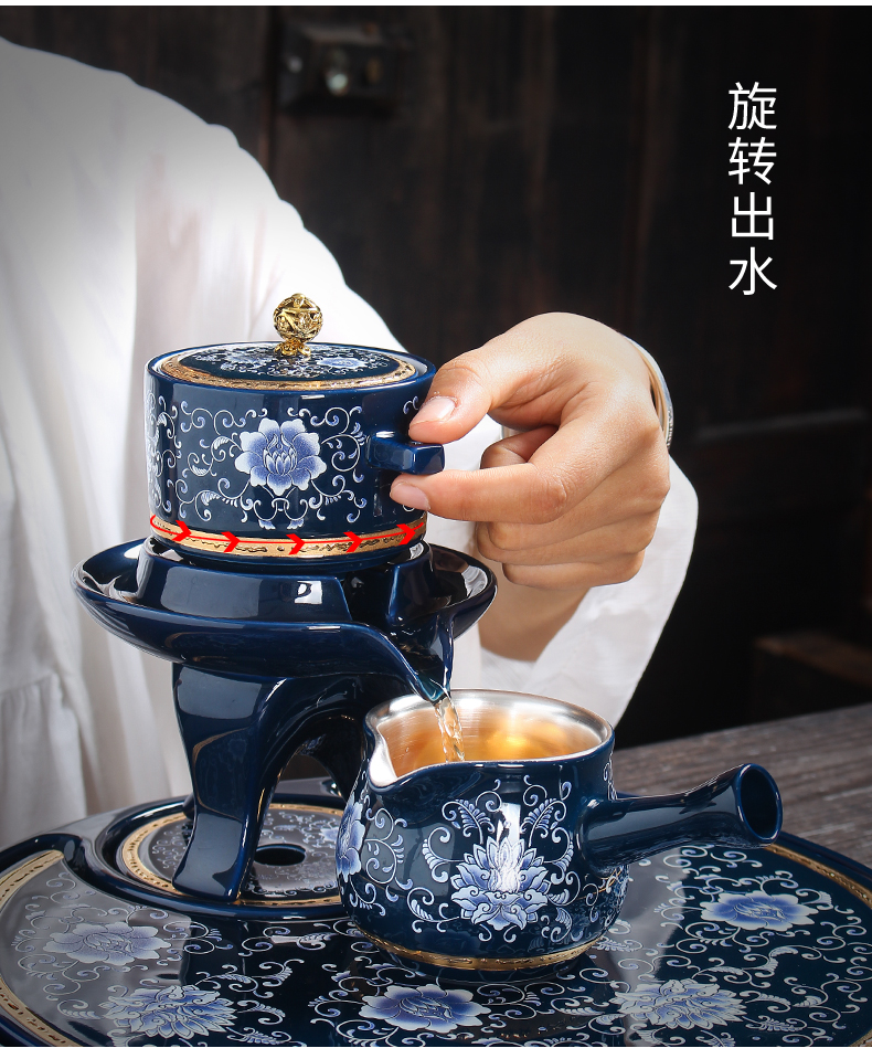 Ji LanLiu master cup sample tea cup silver cup ceramic kung fu tea set manual 999 sterling silver cup single cup of tea