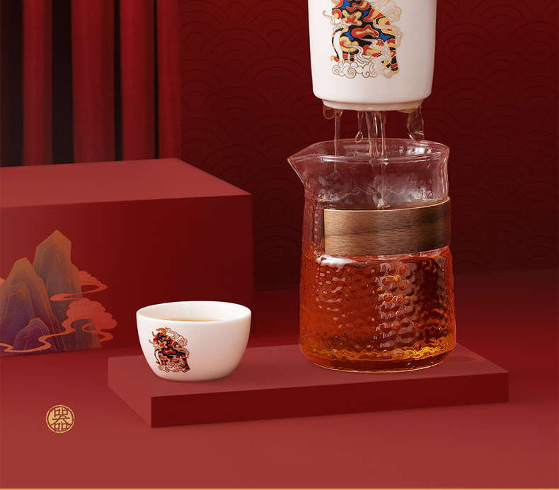 Travel kung fu tea set suit portable bag with a pot of three cups of hot crack of glass cup ceramic gifts customized