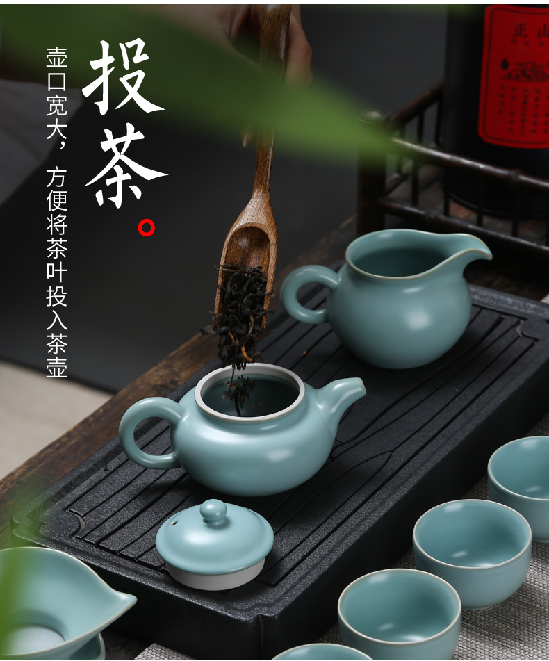 Your up tea set can keep on Your porcelain kung fu tea cups of a complete set of home office box lid bowl