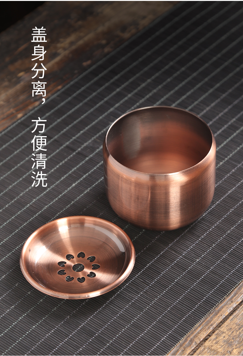 Circular manual pure copper buford it bearing pad hammer ground dry terms plate teapot kung fu tea accessories