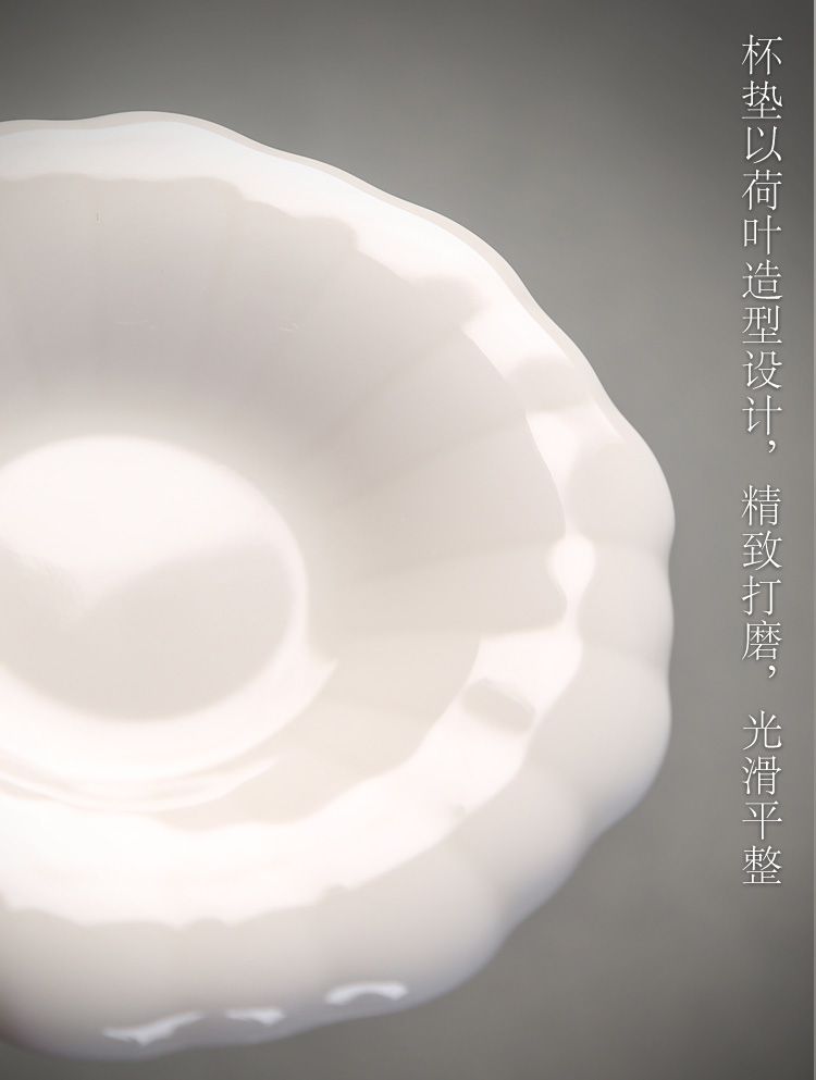 Dehua white porcelain inlay silver ceramic cups kung fu tea set silver sample tea cup master cup built single lamp cup tea bowl