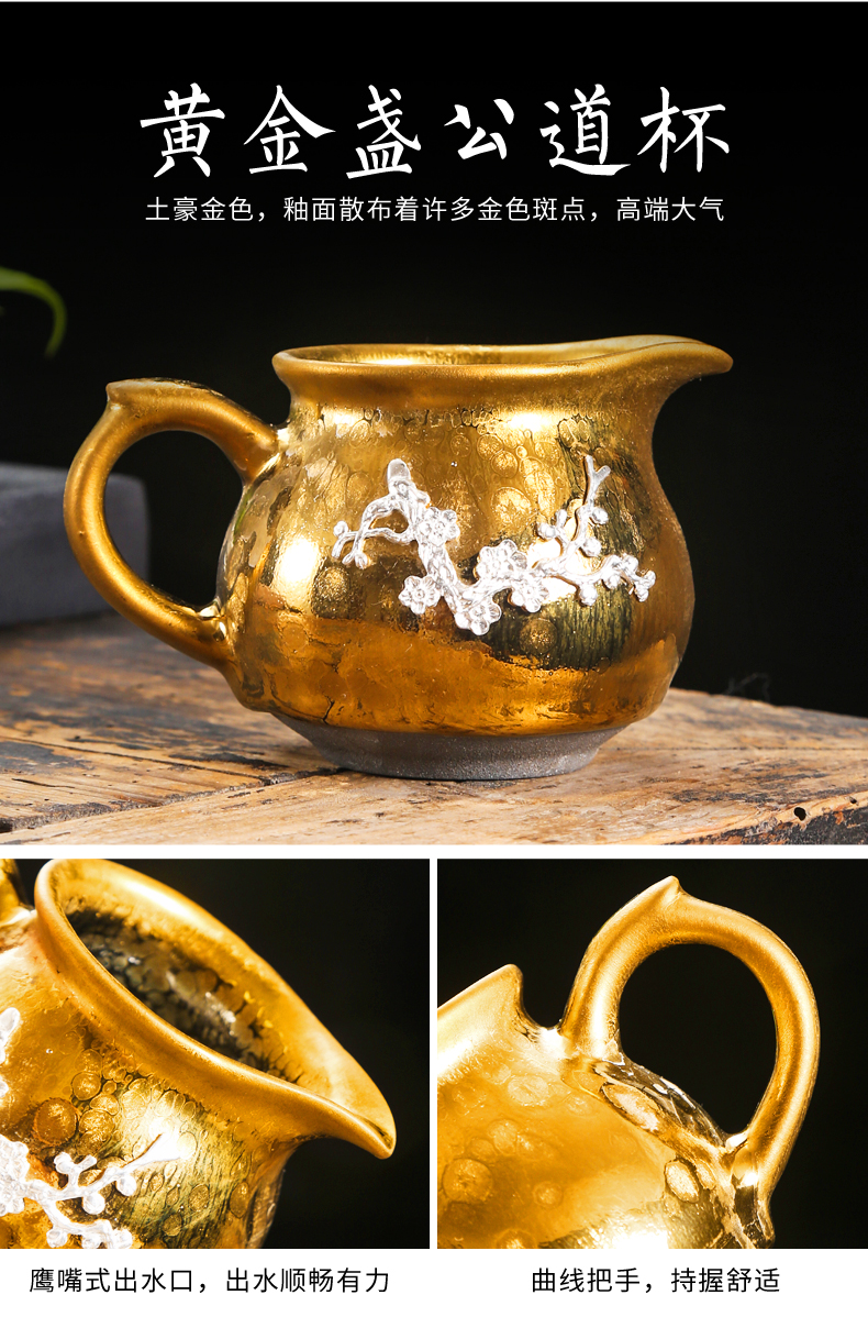 Silver up built lamp that make tea kettle jianyang single pot of gold kunfu tea ceramic household creative Chinese style restoring ancient ways