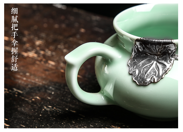 Silver ceramic fair keller celadon large device and a cup of tea and a cup of tea sea points kung fu tea tea accessories