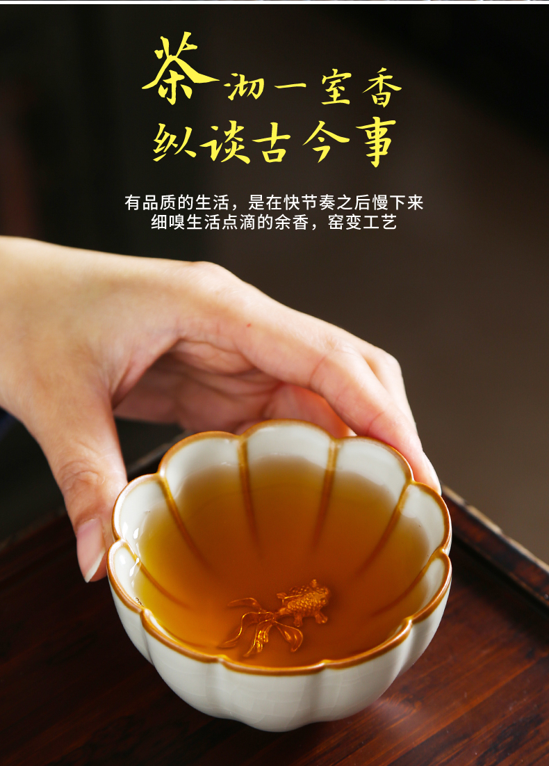 Silver your up master cup single CPU ceramic cups tea sample tea cup, jingdezhen porcelain kunfu tea tea set by hand