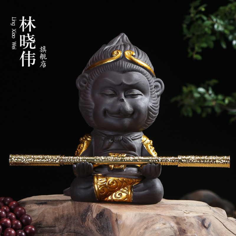 Furnishing articles pet boutique purple sand tea to keep sun wukong was to play kung fu tea tea tea accessories ceramic tea sets tea art