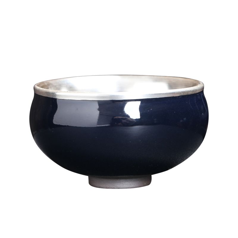 Lin Xiaowei tasted silver gilding kung fu tea cup built light ceramic bowl, master sample tea cup cup manually Japanese home