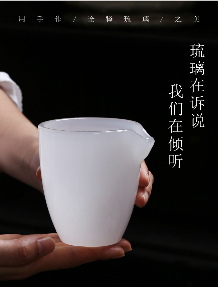 Jade porcelain white porcelain points more tea ware fair keller heat evenly cup kung fu tea coloured glaze tea, tea accessories