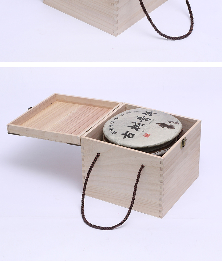 Puer tea boxes, tea boxes the empty box tea cake box wood store tea gift box fuding white tea so tea wooden case