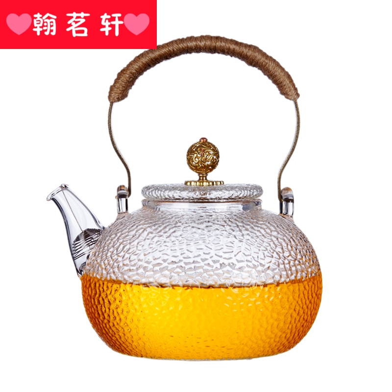 Japanese high - temperature glass pot hammer cooking pot electric TaoLu special kettle copper girder of the glass pot teapot