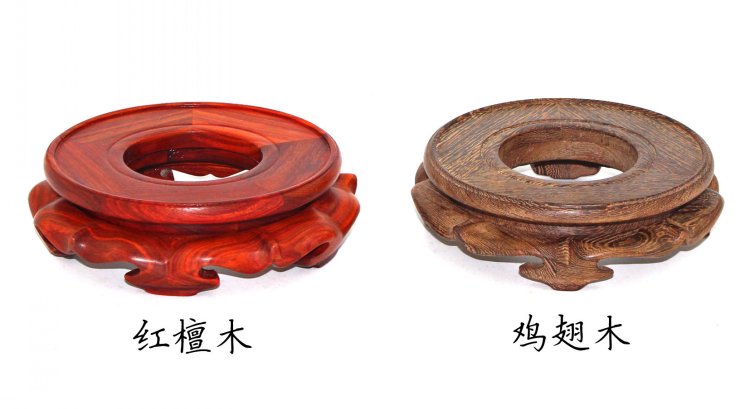 Mahogany round base, stone urn frame vase bonsai ceramic bottle gourd crystal ball real mywood furnishing articles