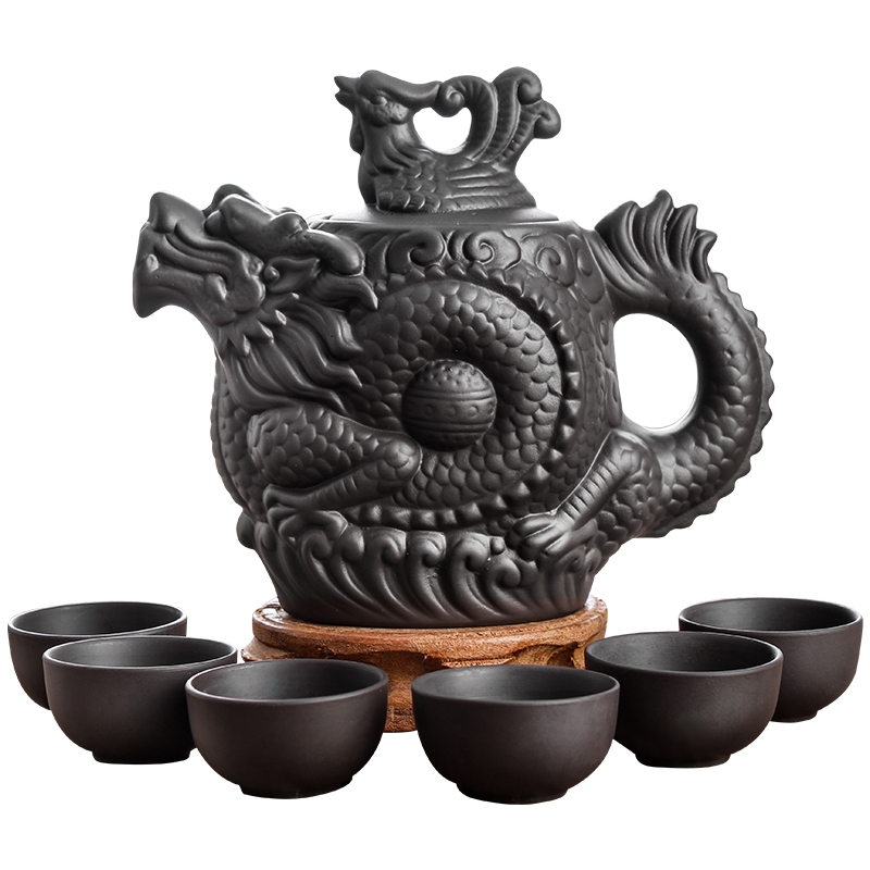Yixing clay zhu high - capacity scented tea kettle large it suit kung fu tea checking ceramic teapot