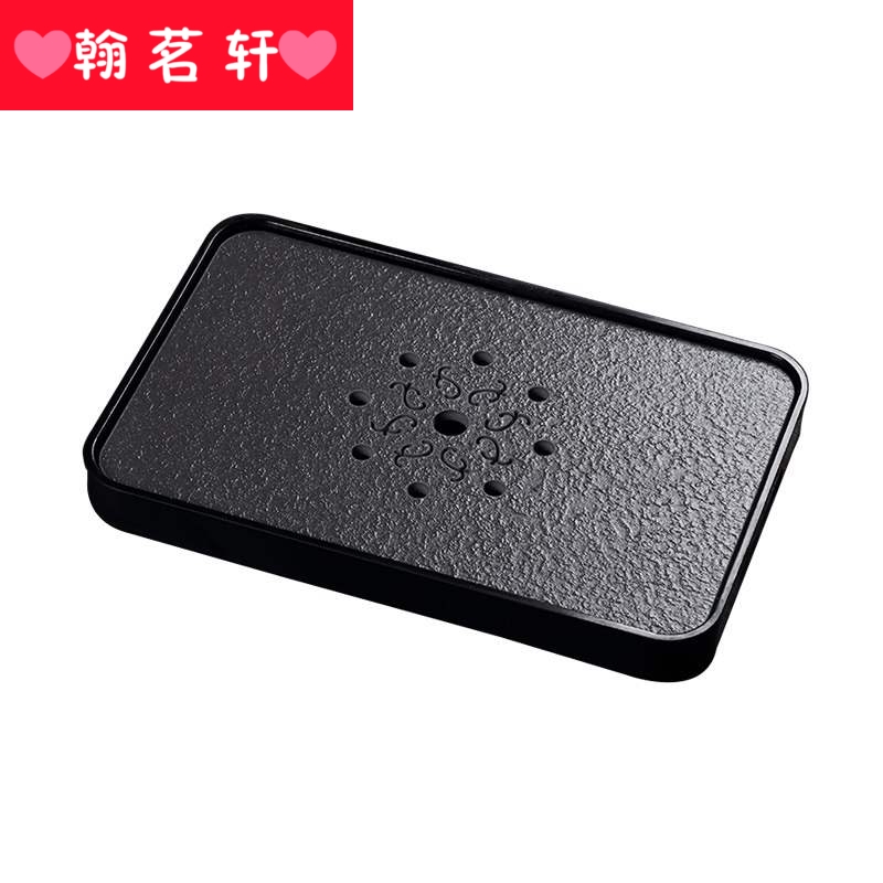 . 2019 Chinese sharply Shi Gan stone tea tray was new rectangle miniature ceramic water dry sea mercifully tea table