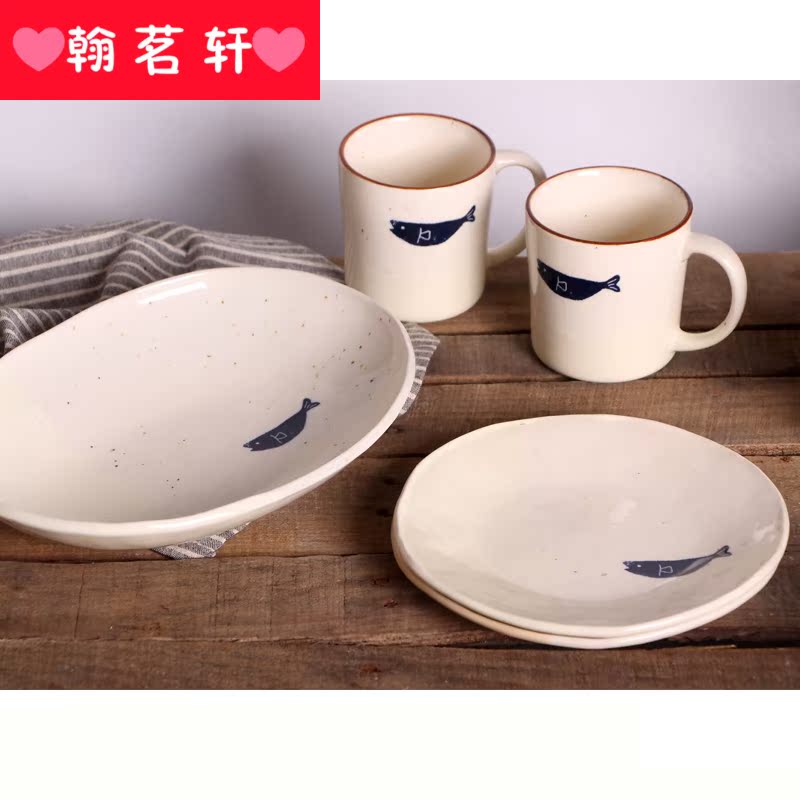 Couples the parent - child water cups with cover creative children milk cup fresh beautiful gift harajuku move fruit tea