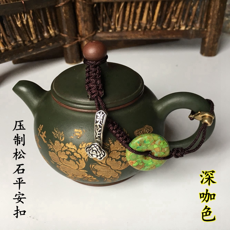 Double gourd ladle lid lashing kung fu tea cup with lid cord rope are it lashing the teapot lid cup