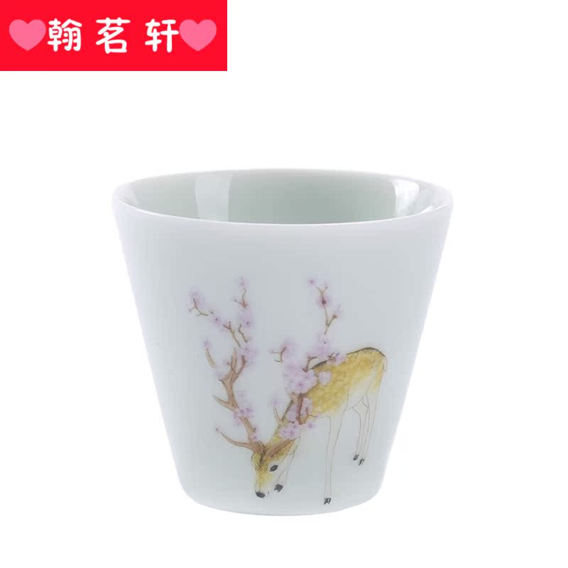 Kongfu master cup getting large single cup a pair of sample tea cup bowl tea jingdezhen ceramics, the personal move.