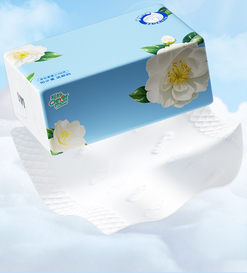 安享好物 安享A级抽纸-聪妈山茶花纸巾 国标