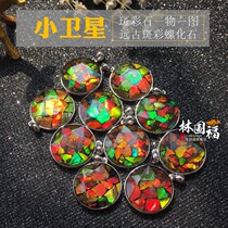 Lin Guofu Natural Spotted Color Stone Pendant Female Males Ancient Spotted snail shell fossil color with meritocratic color