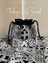 Minagawa Akira tiles drawstring bag handbag crossbody bag backpack