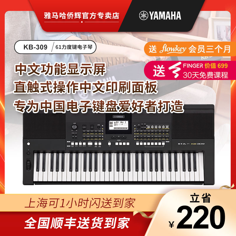 Bao Shunfeng Shanye electronic keyboard KB-291 309 Introduction to play 61 velocity keys Adult children's examination teaching