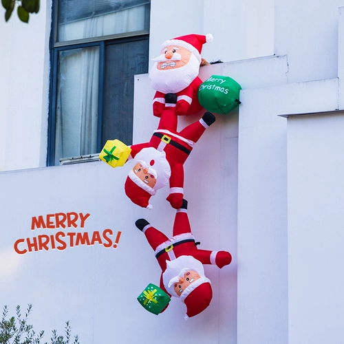 Рождественские украшения Санта-Клаус надувной воздушный шар макет сцены большие украшения магазин фотореквизит