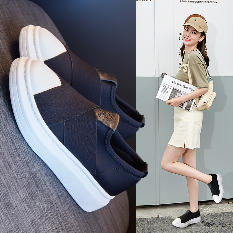 Fisherman's shoes women's fashion all-match 2022 summer new retro Hong Kong style trendy shoes casual set feet thick-soled small black shoes