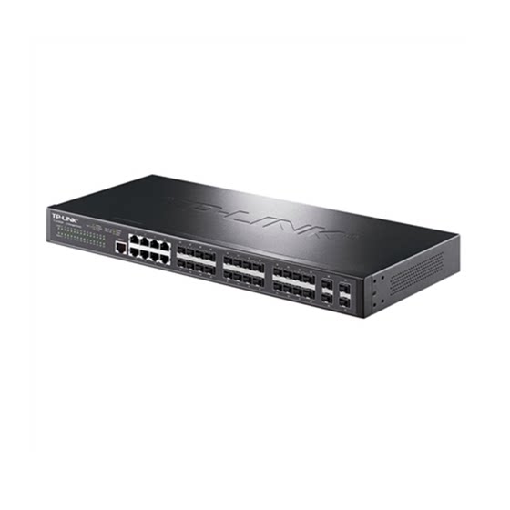 TP-LINKTL-SG5828F full Gigabit three-layer network managed optical fiber switch 28 optical ports SFP port aggregation network core layer VLAN spanning tree DHCP server QoSIPV6