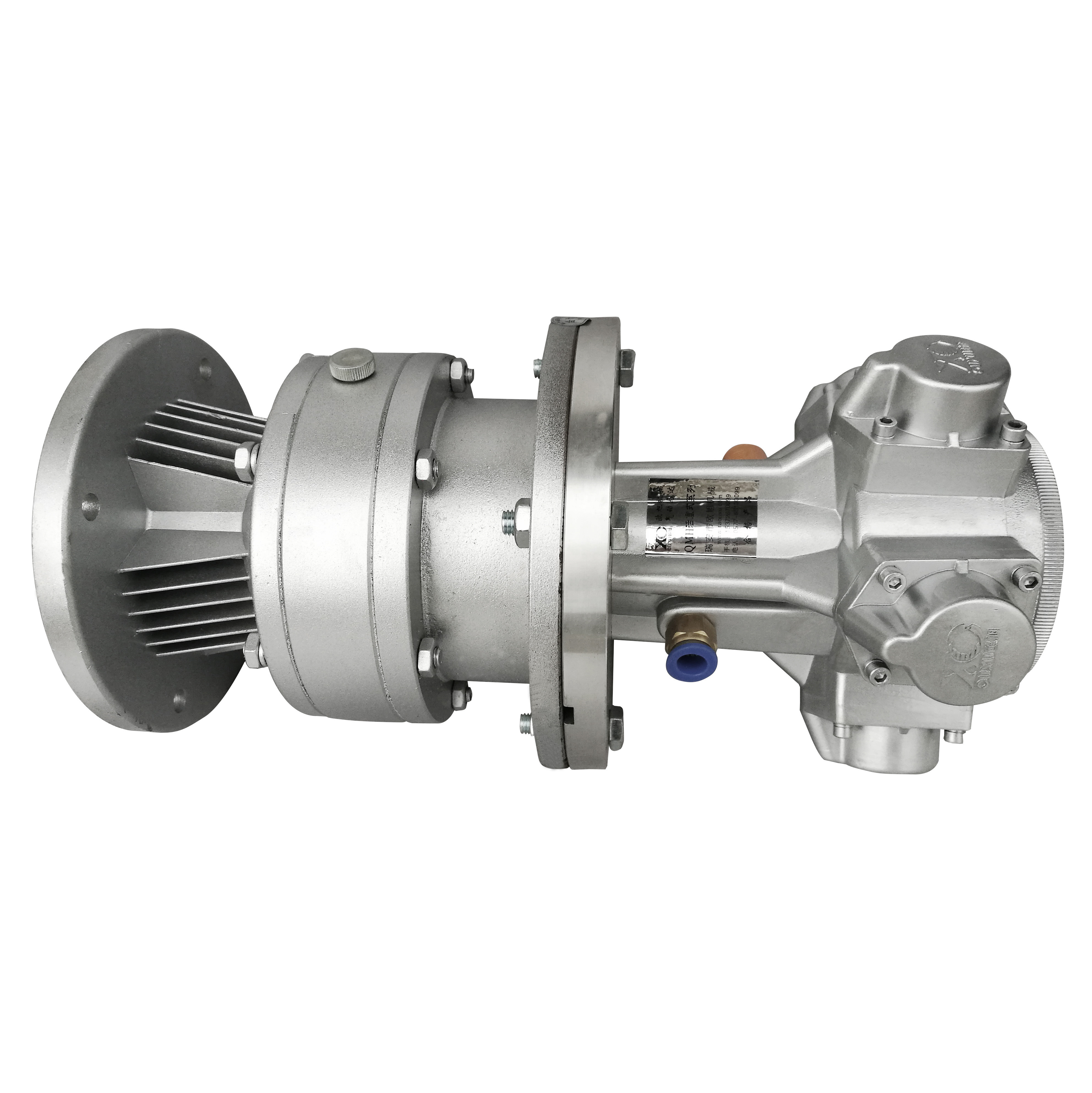 Piston-type pneumatic motor with cycloidal pin reducer