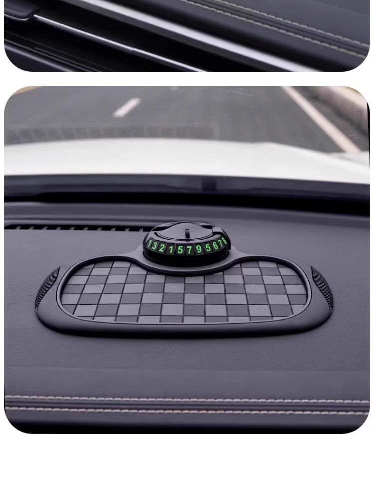 [Anti-Slip, Stable, and High Temperature Resistant] 5-in-1 New Car Anti-Slip Mat, Multifunctional Phone Navigation Holder Number