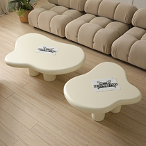 Nordic simple modern wabi-sabi poverty-stricken wind net red living room shaped cloud cream coffee table irregular coffee table table