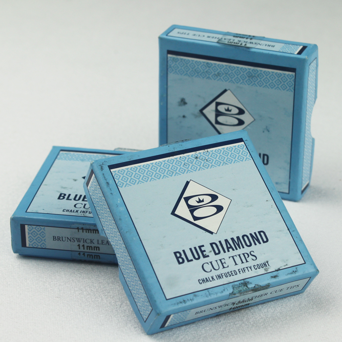 Original imported blue diamond leather head small head billiard club leather head billiard club leather head snooker small head billiard club