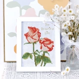 Rose Cross Emelcodery 2022 Новая линейная вышивка маленькая пара пара отправляется с парнем вышивкой DIY Simple Simple