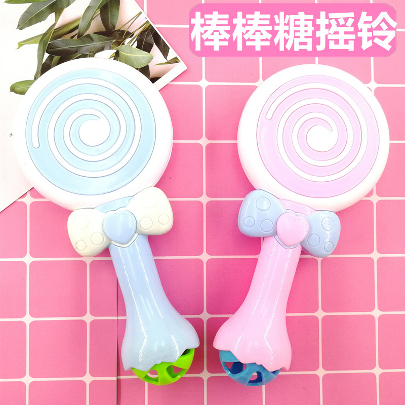 Baby sleeping artifact Newborn soothing toy Candy rattle 0-1 years old hand grab baby toy small bell