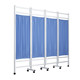 Medical screen hospital medical iron fabric partition folding screen health room clinic beauty push-pull mobile folding belt wheel