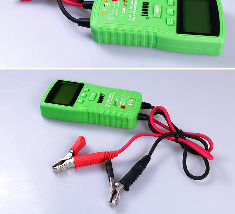 Тестеры аккумуляторов 多一dy218电瓶测试仪检测仪汽车电瓶放电检测仪蓄电池内阻测试仪 Duoyi