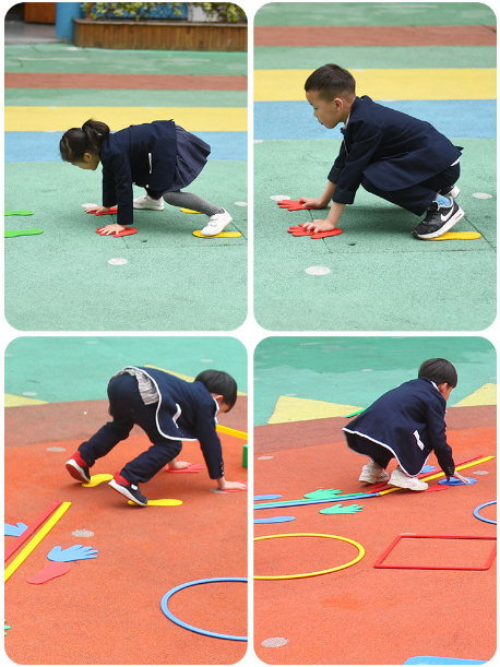 Hand Printed Footprints Toy Kindergarten Hand Foot Print Feel Integrated Training Equipment Haptic Massage Early Education Body Intelligent Teaching Aids