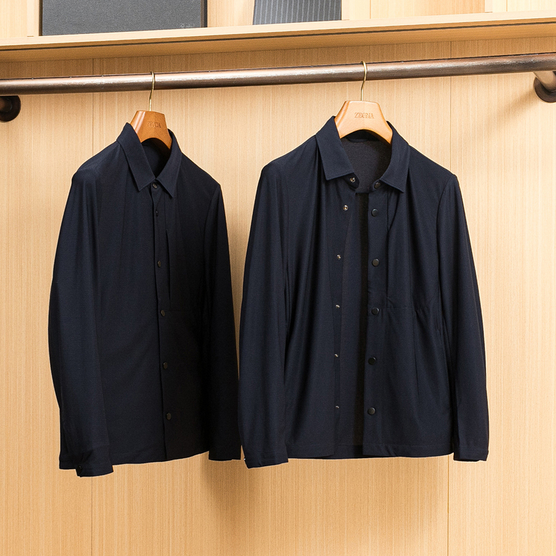 Peak Craftsmanship, Functional Yarn, Spring/Summer Packable Men's Lapel Jacket, Business Thin Breathable Coat for Men