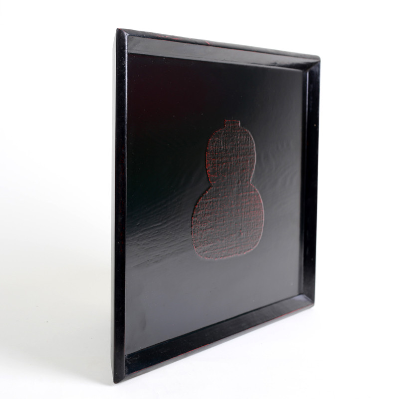 Rectangular cloth applique Wood-style anti-slip plate lacquerware tea tray Wooden Nursery Tray