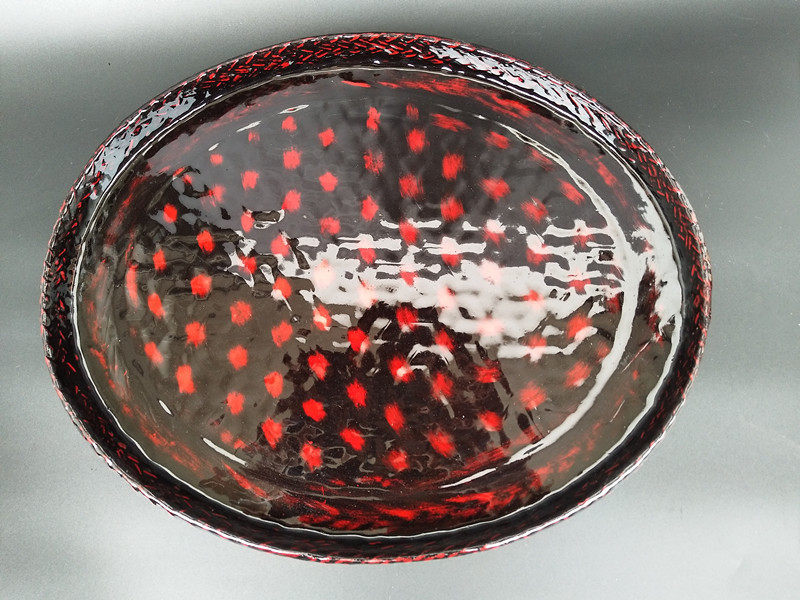 Blue tire lacquerware featured handicraft oval nursery in early years Exit Japanese bamboo choreography natural great lacquer