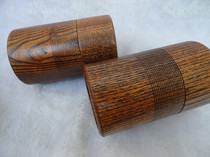 Creative Cherry Peel Wood Tea Box Tea Leaf Jar Packaging Box Tea Cylinder Portable Tourism Tea Box Solid Wood Box